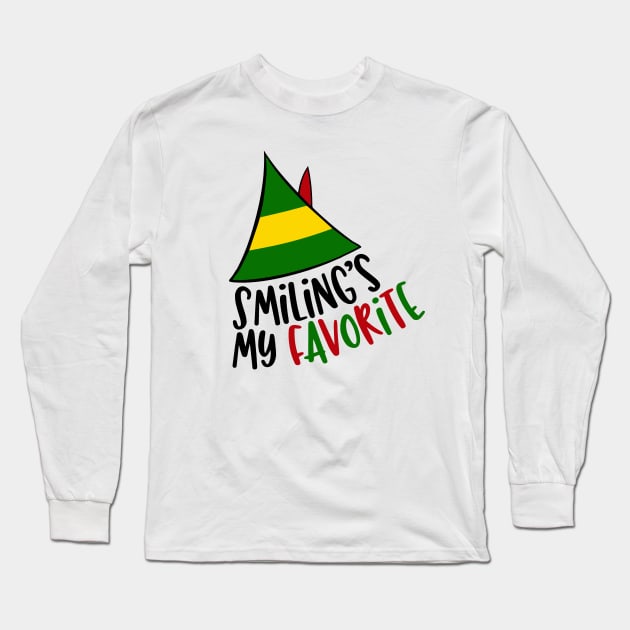 Smiling's my Favorite, Buddy the Elf Long Sleeve T-Shirt by FanSwagUnltd